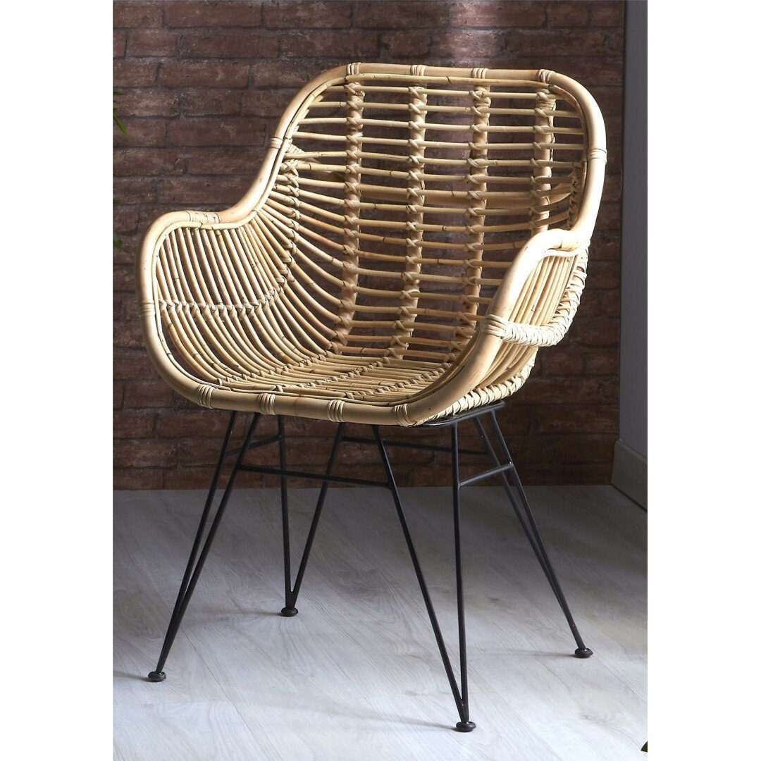 wicker dining chair