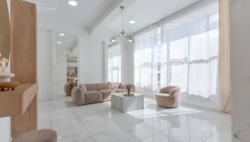 Spanish Style Curtain in Living Room Space